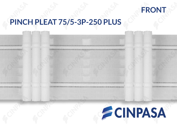 Cinta fruncidora Pinch Pleat - 3 Pliegues 